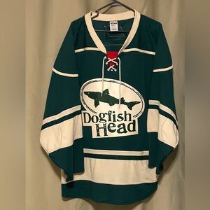 Dogfish Head Athletic Knit  Keener Jerseys Hockey Green #60 Adult 2XL